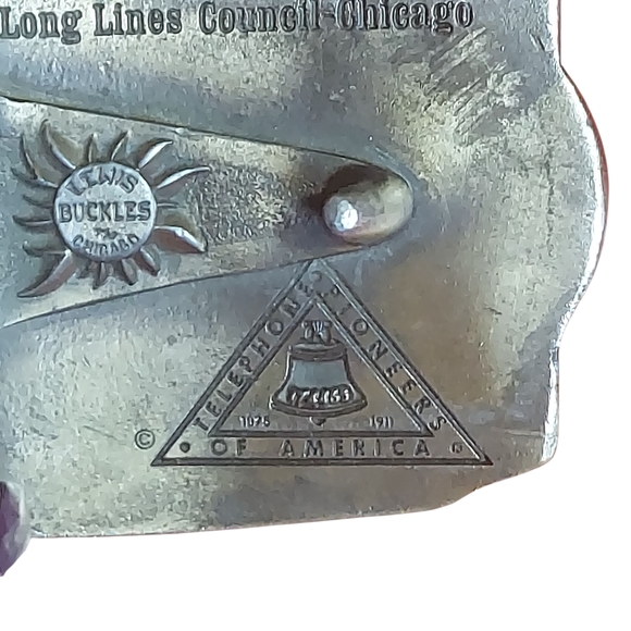 Vintage Belt Buckle Commemorating 100 Years 1876-1976 Telephone Industry - Picture 4 of 10